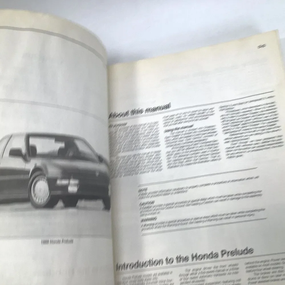 1979 - 1989 Honda‎ Prelude Automotive Repair Manual 42040 Haynes Paperback